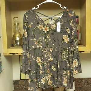 Dark greyish/purple blouse